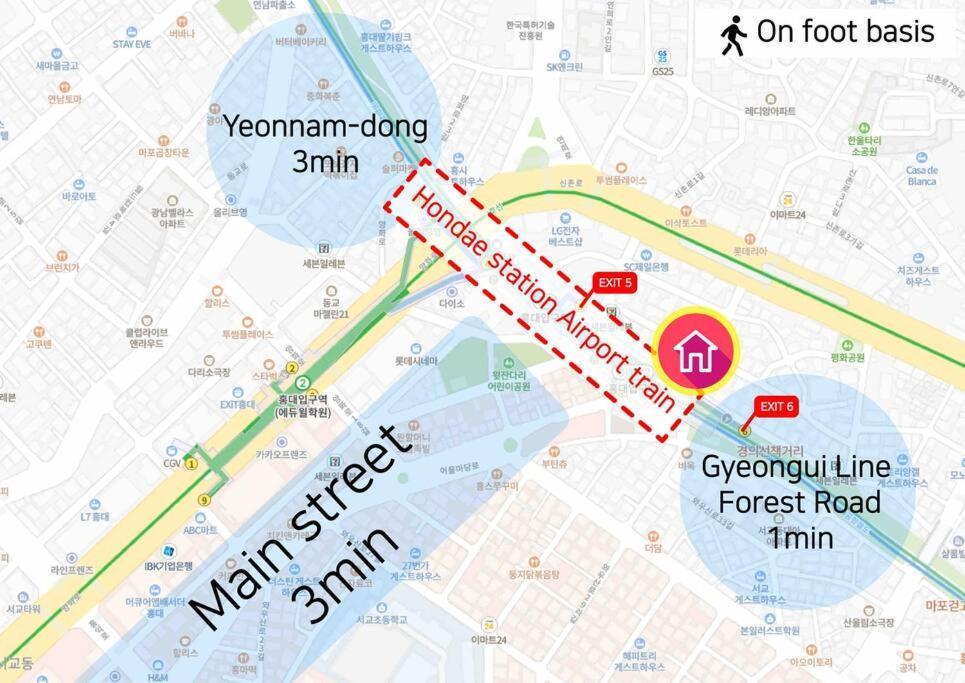 아파트 Hongdae 30 Seconds To Subway 서울특별시